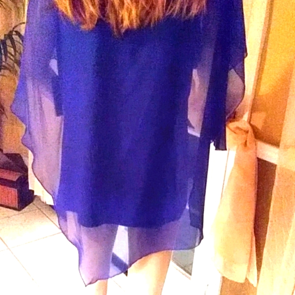 B DESIGN Cobalt blue top - Picture 5 of 7